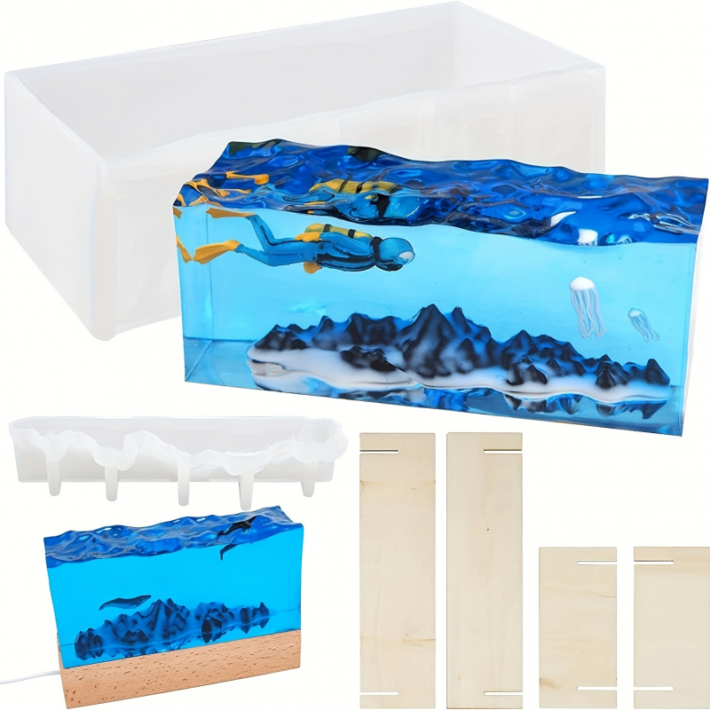 Resin Ocean Wave Mold - 1Set of Ocean Wave Resin Molds