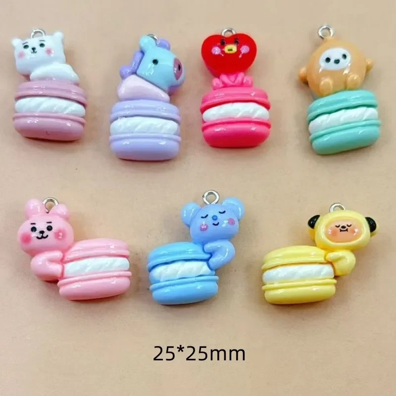 Resin Craft Supplies - 10pcs Mixed Cartoon Resin Charms Tiny