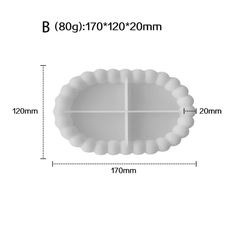 Coaster Mold Round - Bubble Storage Tray Silicone Mold Round