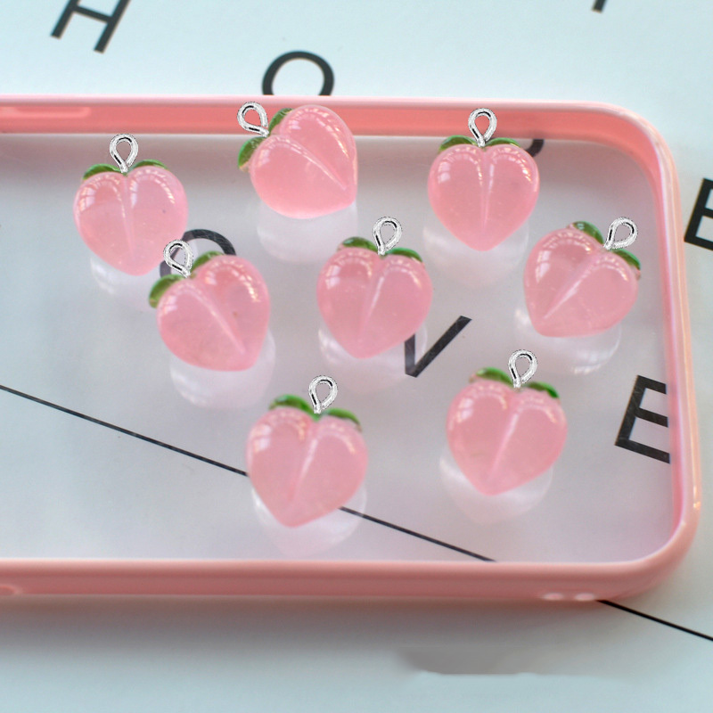 10Pcs New Transparent Peach Fl - огляд і ціна Resin Craft Projects