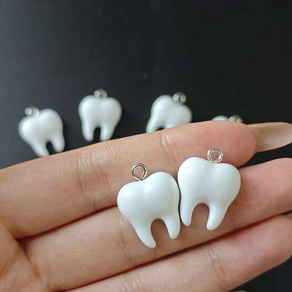 10pcs Cute White Teeth Resin P - огляд і ціна Resin Craft Projects