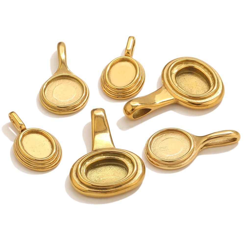 5pcs Stainless Steel Round Ova - огляд і ціна Resin Craft Supplies