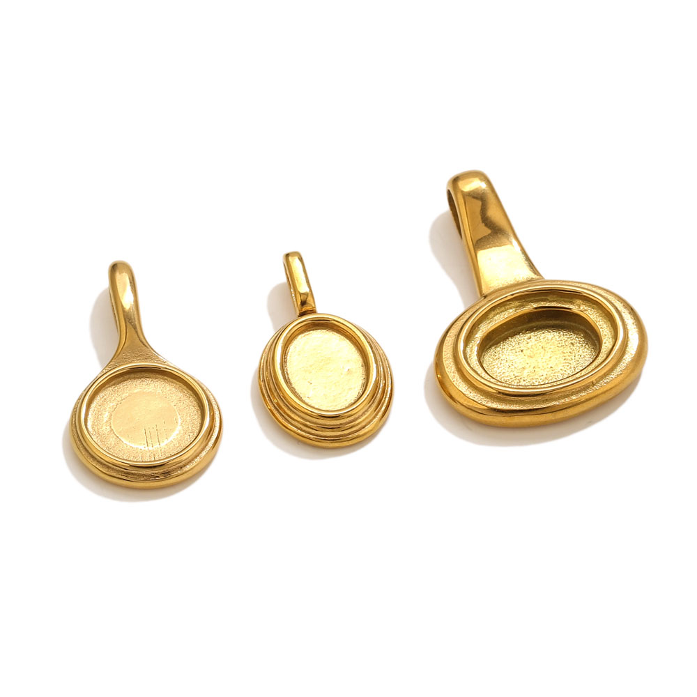 5pcs Stainless Steel Round Ova - огляд і ціна Resin Craft Supplies