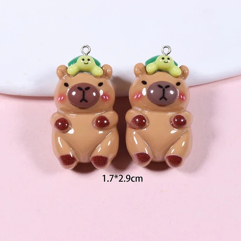 10Pcs Glossy Flatback Capybara - огляд і ціна Resin Craft Supplies