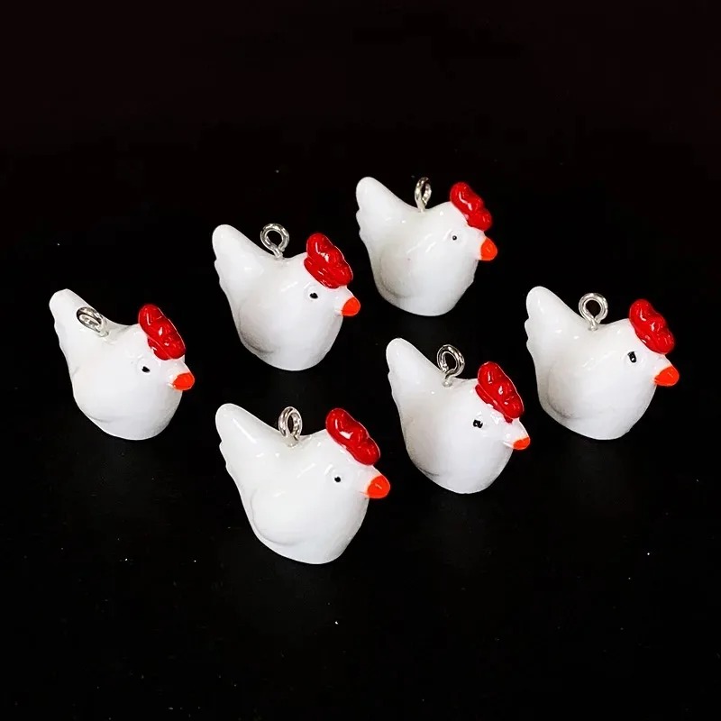 10Pcs Cute Mini 3D Chicken Res - огляд і ціна Resin Craft Supplies