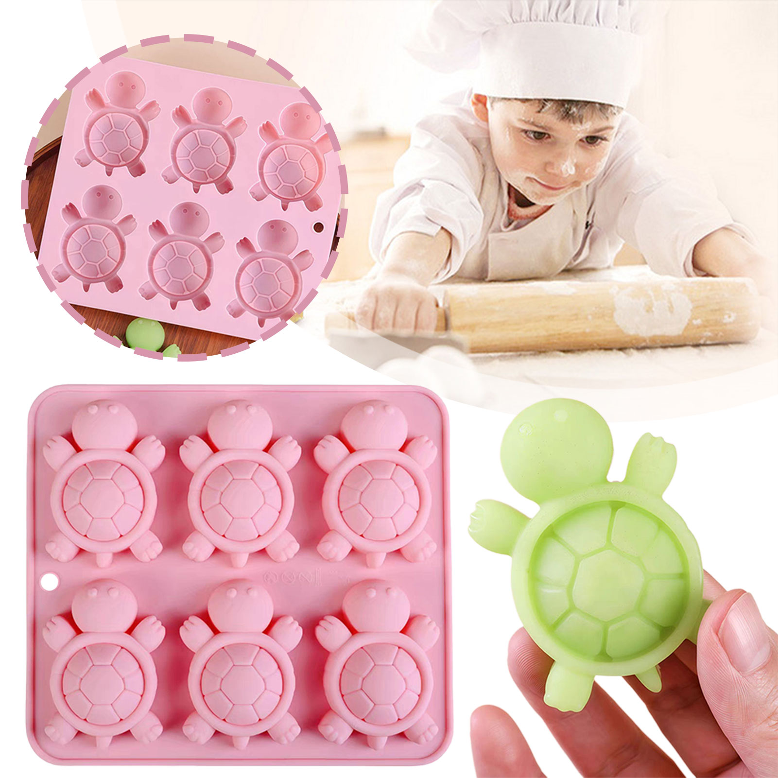 Turtles Ice Tray 3D Tortoises  - огляд і ціна Silicone Mold Tray