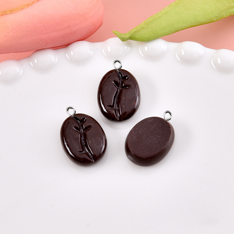 10pcs Coffee Beans Resin Penda - огляд і ціна Resin Craft Projects