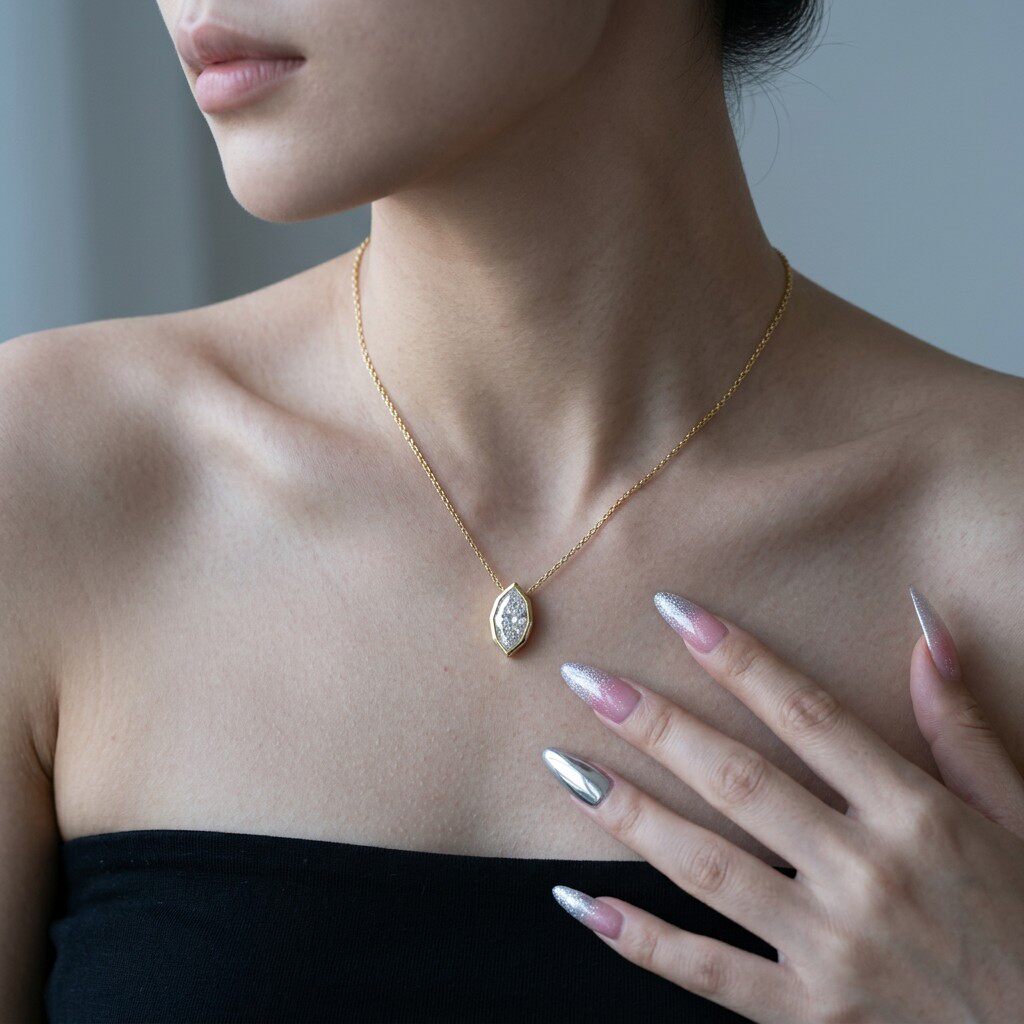 3Carat Bezel Set Marquise Cut  - огляд і ціна Bezels Set Pendant