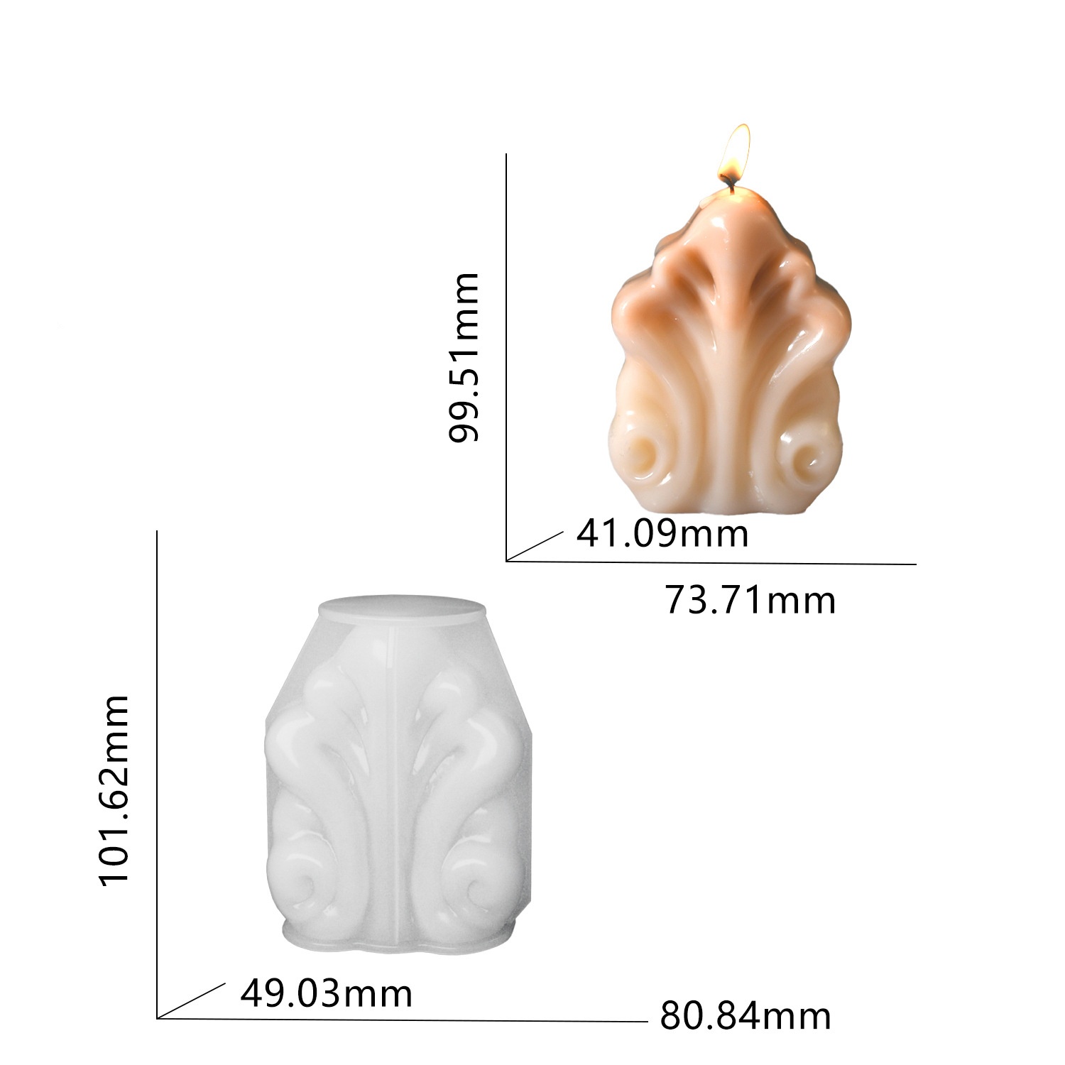 Ocean Shell Candle Silicone Mo - огляд і ціна Resin Ocean Wave Mold