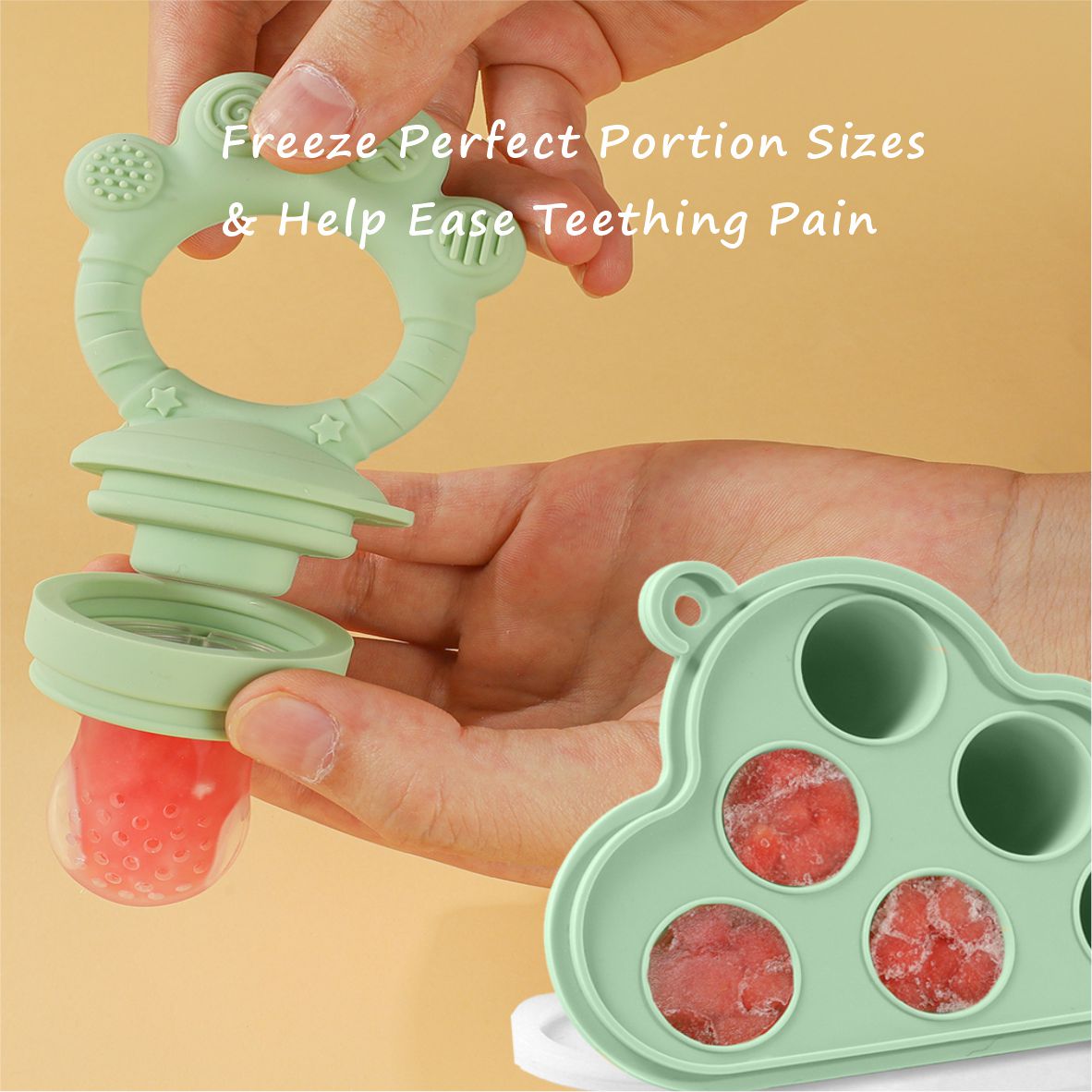 Baby Fruit Food Feeder & Freez - огляд і ціна Silicone Mold Tray