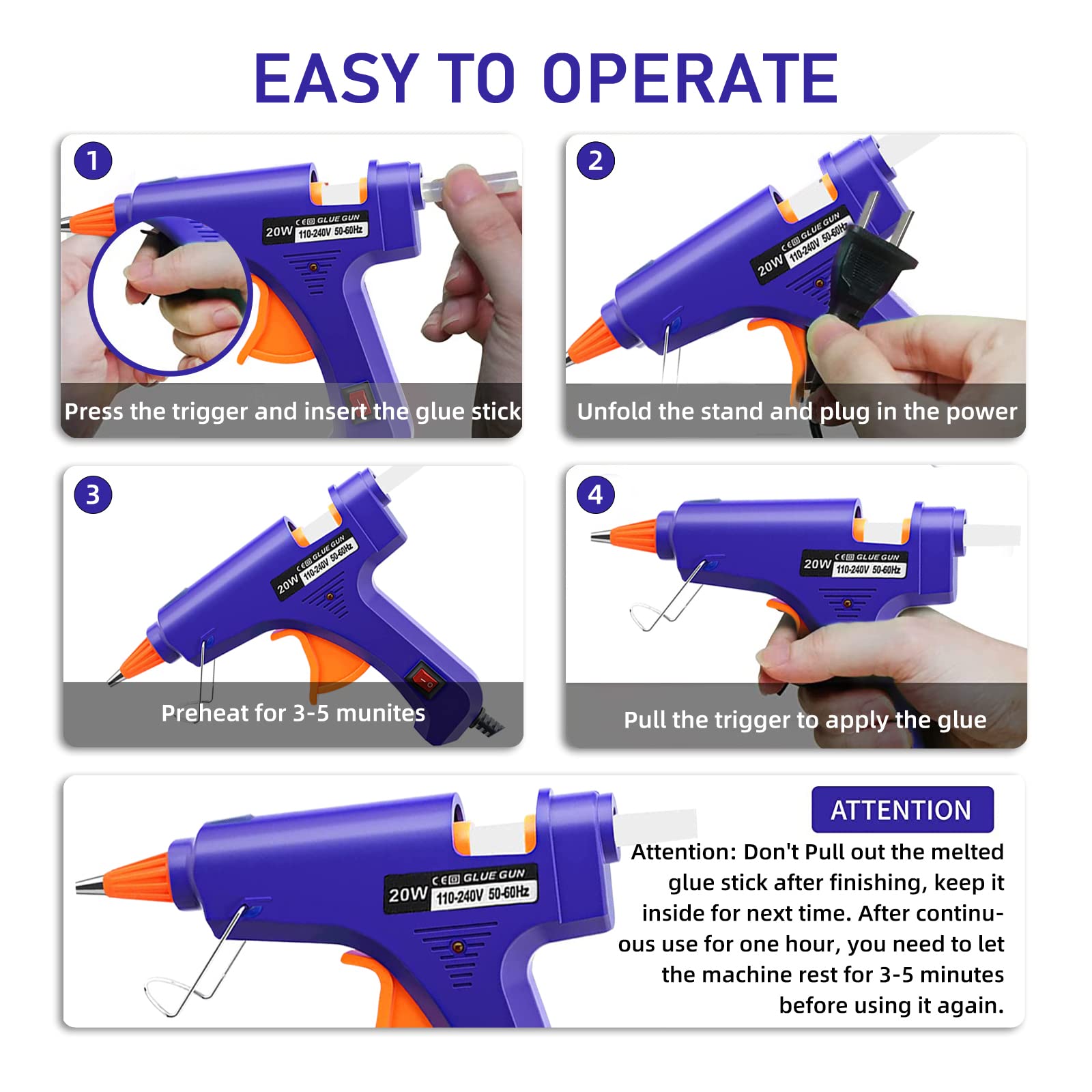 20W Hot Melt Glue Gun Househol - огляд і ціна Heat Gun Small