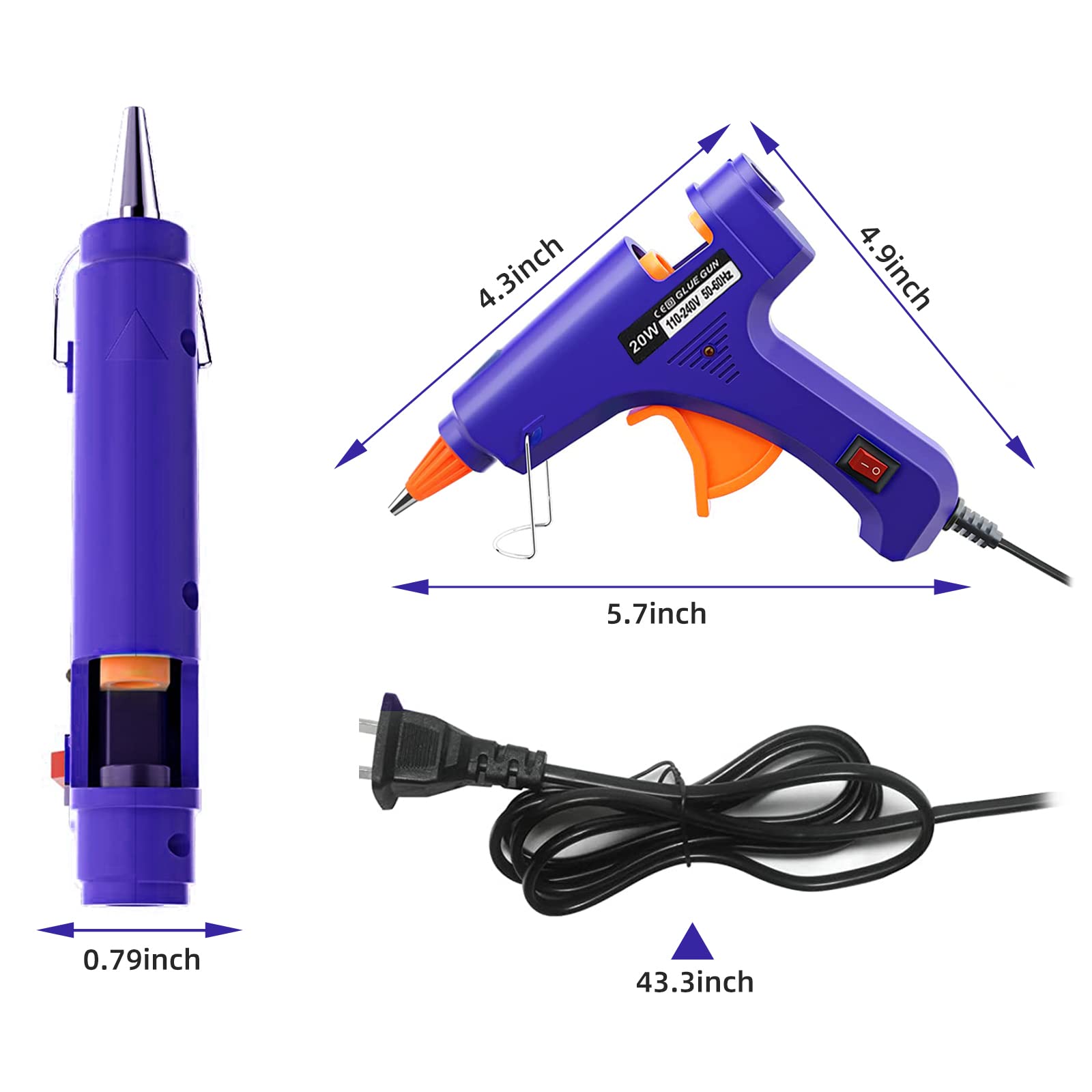 20W Hot Melt Glue Gun Househol - огляд і ціна Heat Gun Small