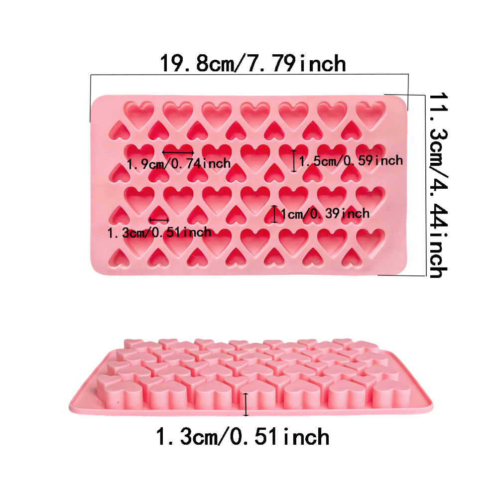56 cavity size heart-shaped ch - огляд і ціна Silicone Mold Tray
