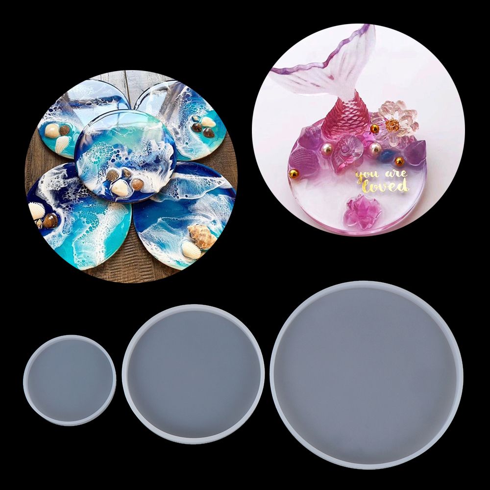 DIY Craft Silicone Fluid Arts  - огляд і ціна Coaster Mold Round