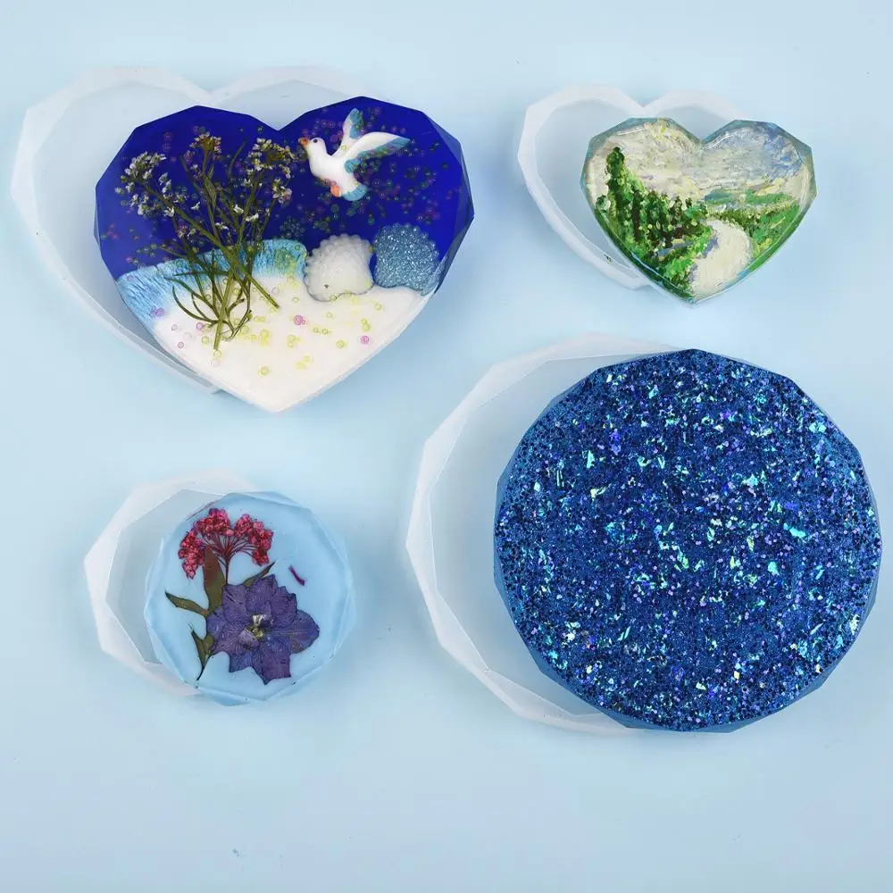 Resin Coaster Silicone Mold Ca - огляд і ціна Coaster Mold Round