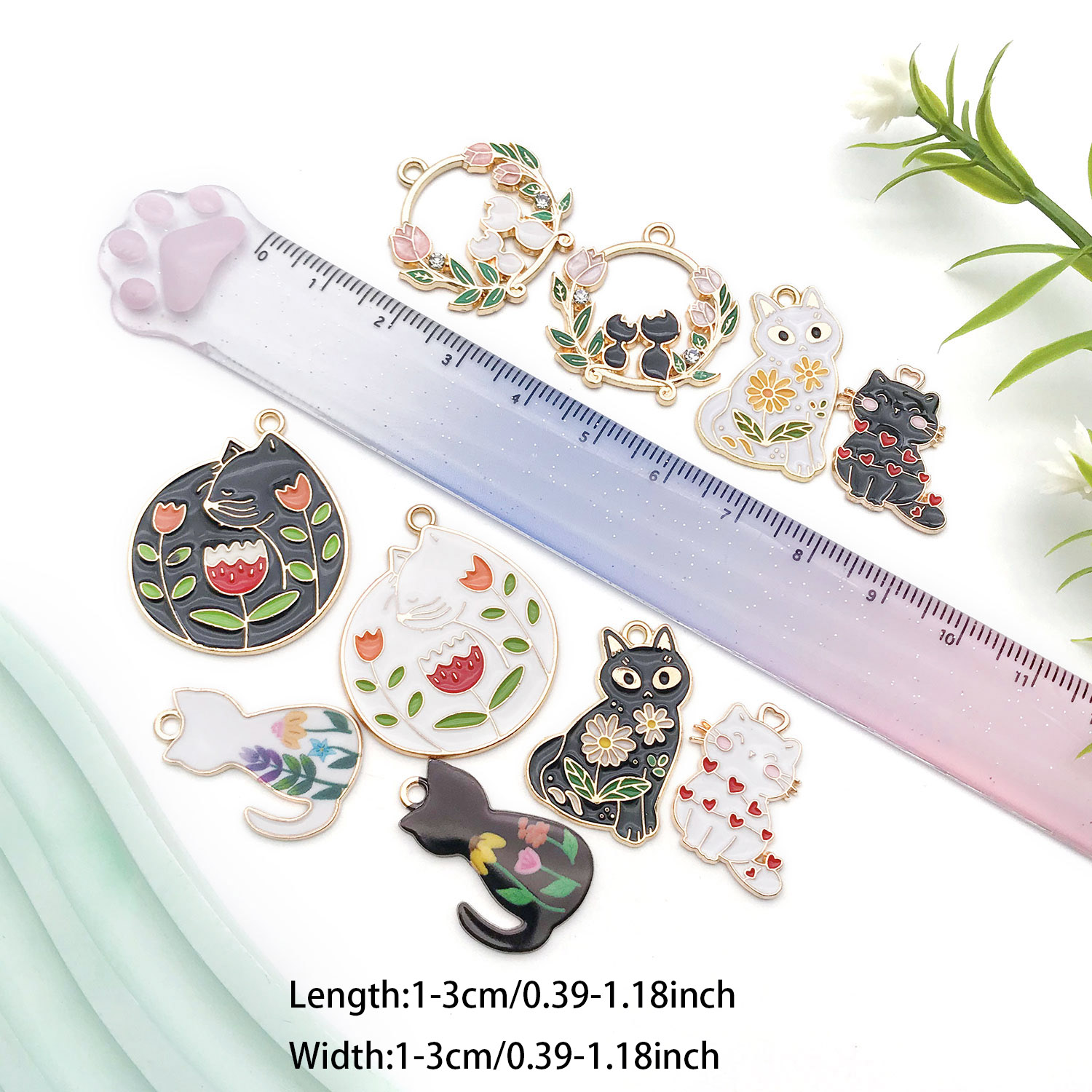 5/10pcs Resin Popular Cat Char - огляд і ціна Resin Craft Kit