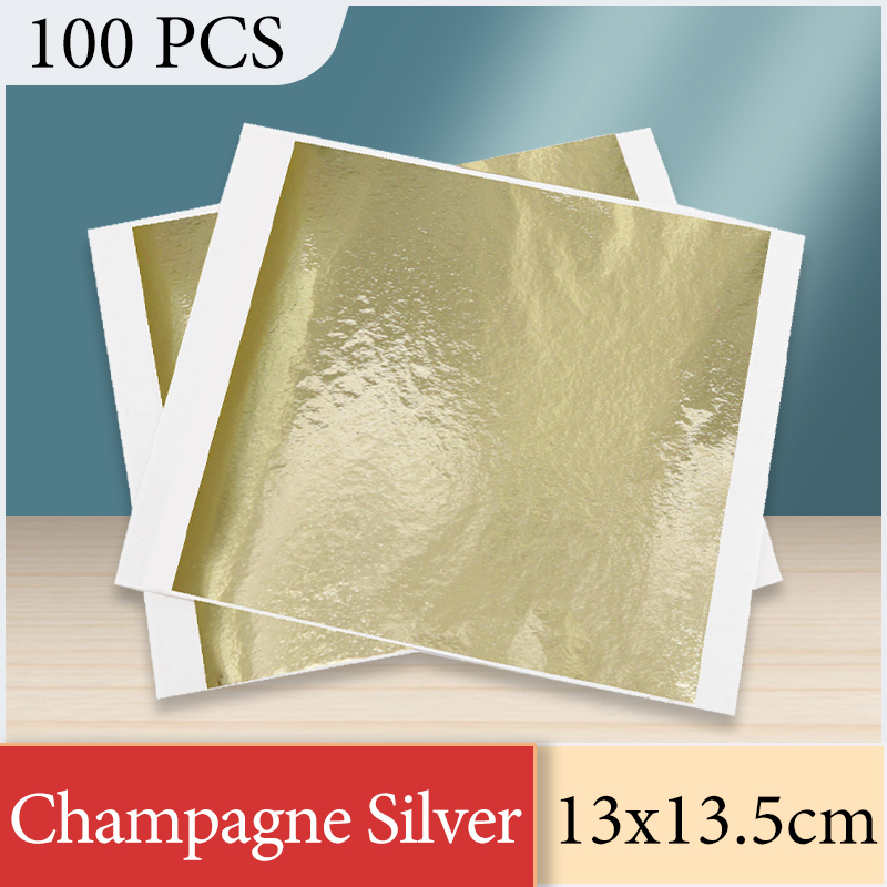 13x13.5cm Champagne Silver Foi - огляд і ціна Gold Foil Flakes