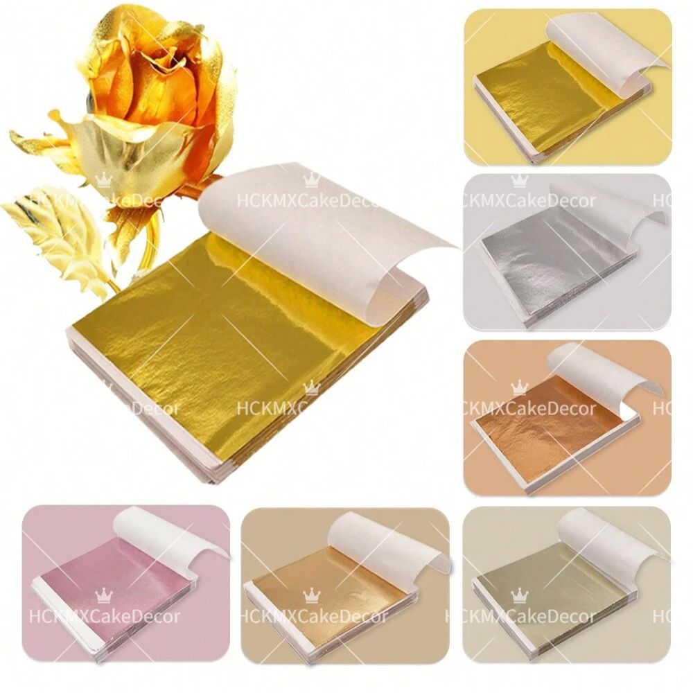 100pcs Imitation Gold Foil She - огляд і ціна Gold Foil Flakes