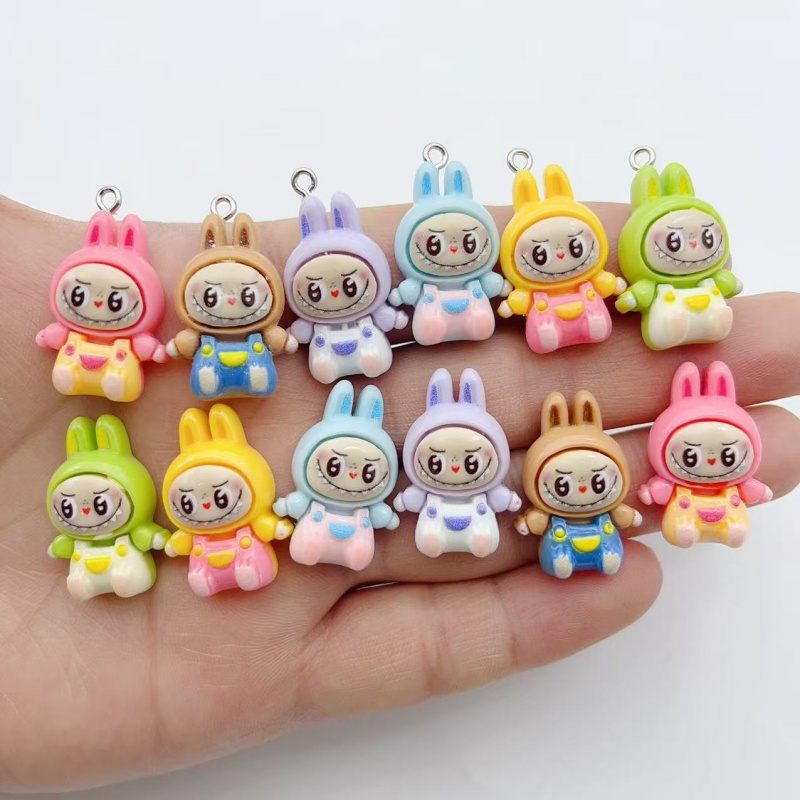 10Pcs Kawaii Rabbit Strawberry - огляд і ціна Resin Craft Projects