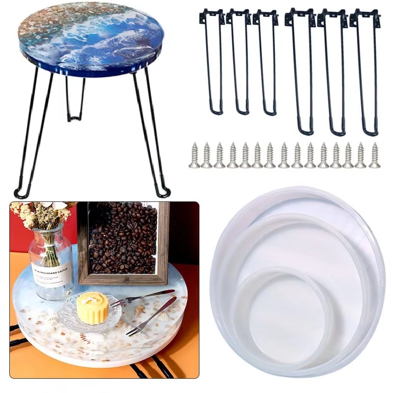 Large Round Tray UV Resin Mold - огляд і ціна Coaster Mold Round