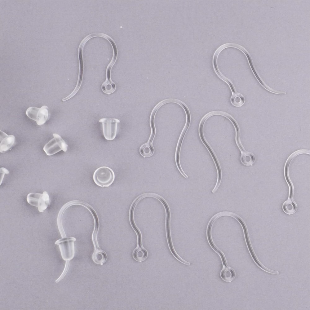 40pcs Clear Plastic Earring Ho - огляд і ціна Resin Craft Projects