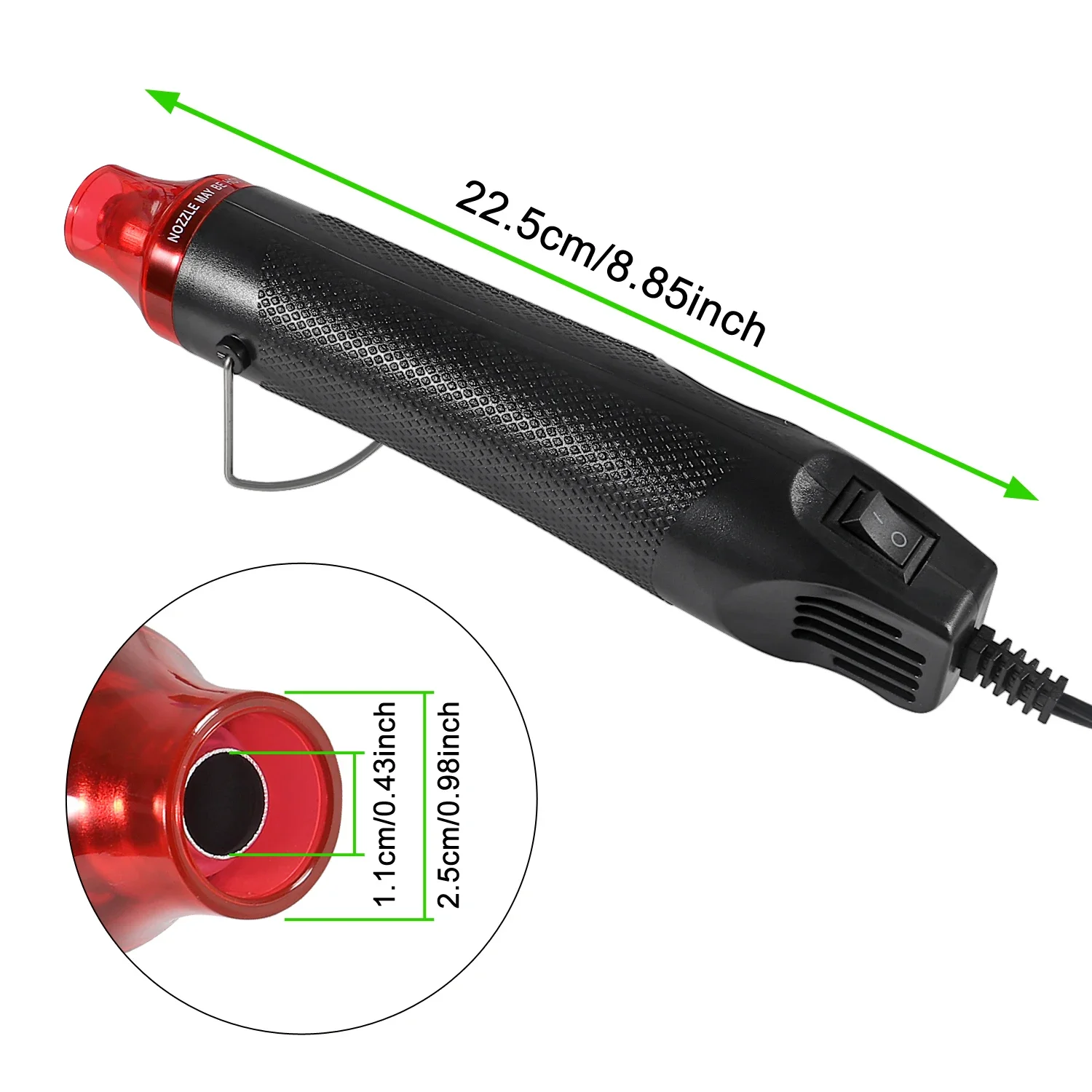 656/1060pcs Heat Shrink Tube W - огляд і ціна Heat Gun Small